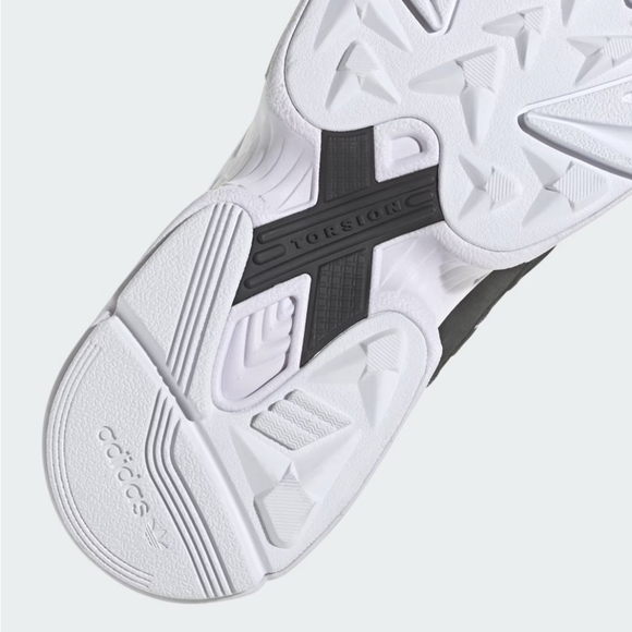 NIB Adidas Falcon Women's 7.5 Core Black White Chunky Retro Sneakers IG8301 - Picture 9 of 16